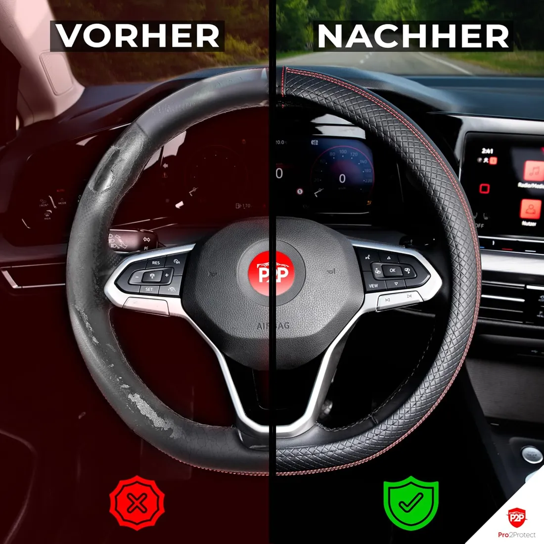 Lenkradbezug Anwendung